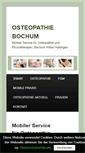 Mobile Screenshot of osteopathie-schramm.de